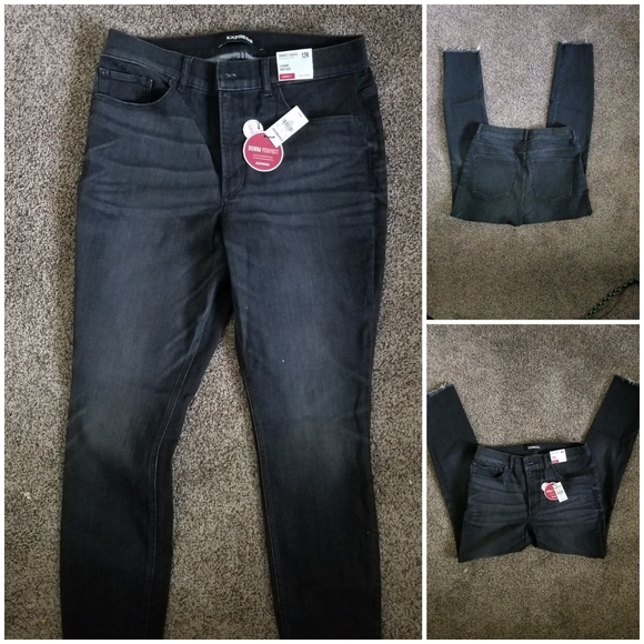 Express Denim - Express | High Waisted Raw Hem SkinnyJeggings